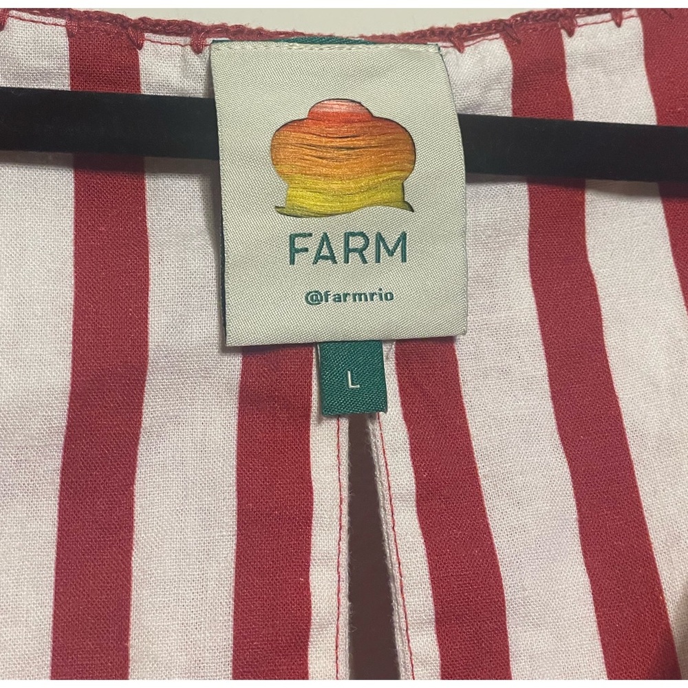 FARM Rio Red and White Floral Swim Coverup - Picture 6 of 7